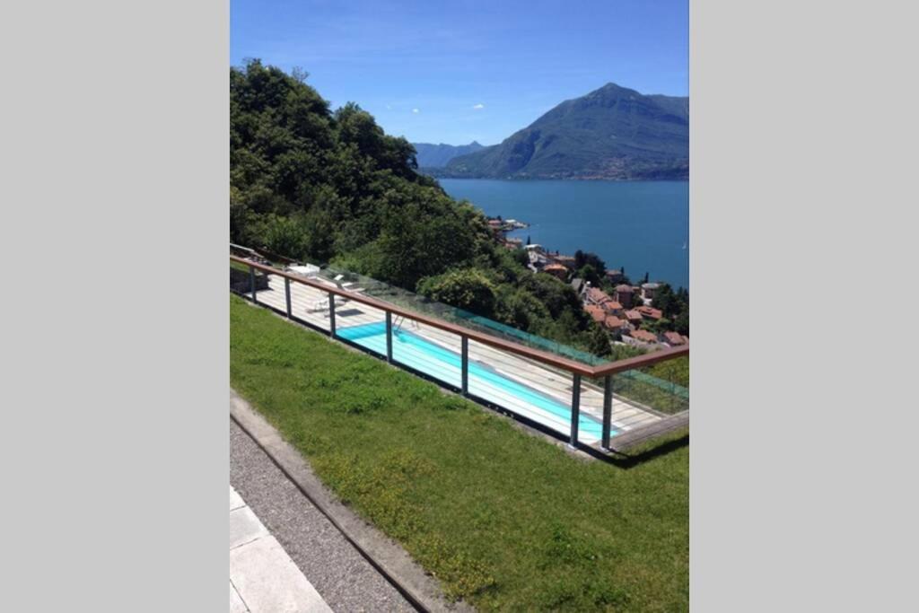 Magic Lake View With Beautiful Pool Area Bellano Exterior foto